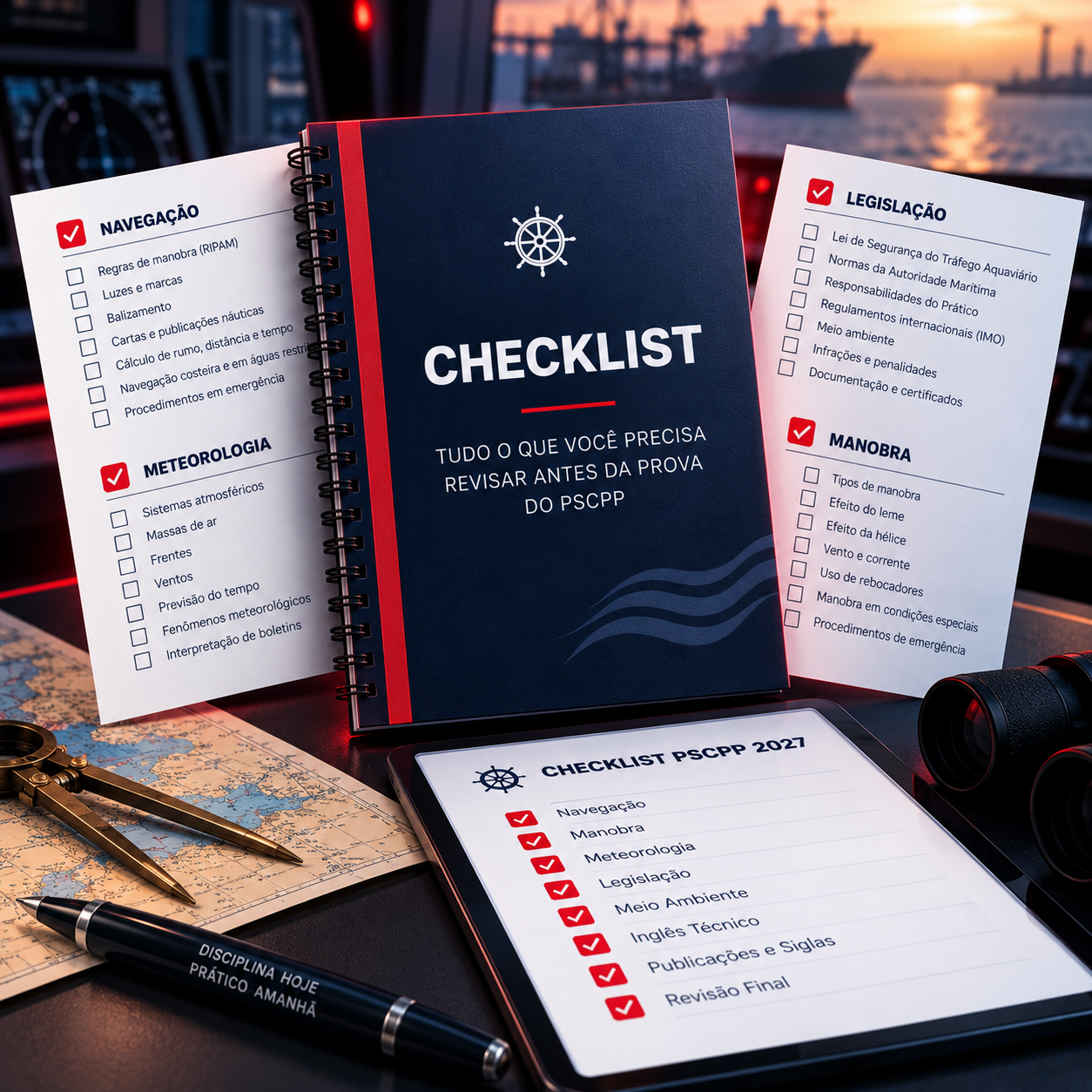 Mockup do Checklist Semana da Prova